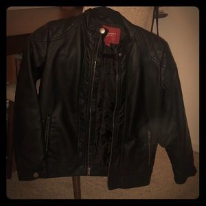 Black Faux Leather Jacket